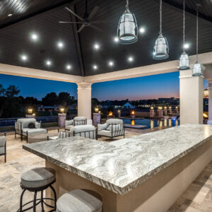 New Mexico Modern Estate Outdoor Bar Area